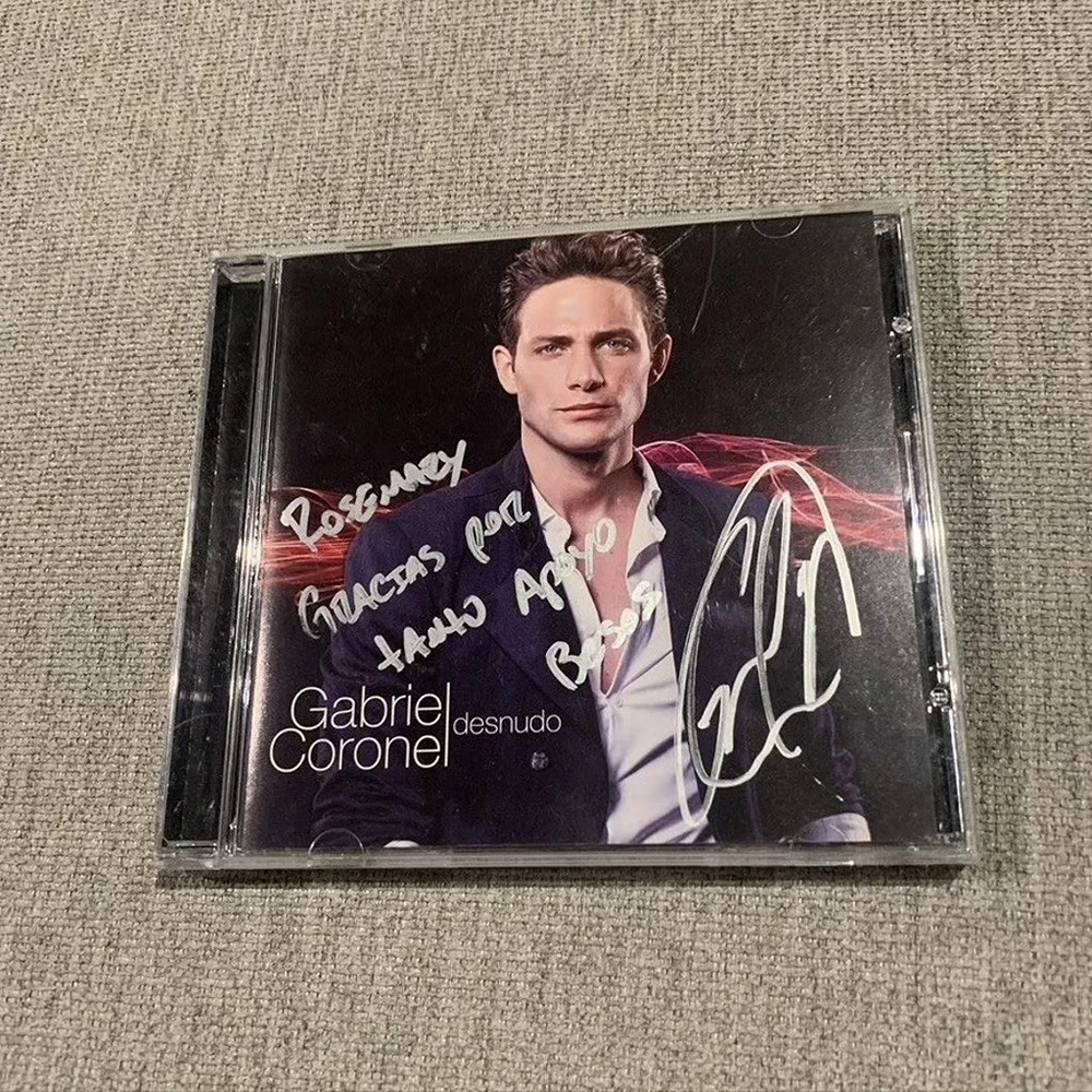 Gabriel Coronel Desnudo Signed Autographed CD Venezuelan Actor‎ Music 2013